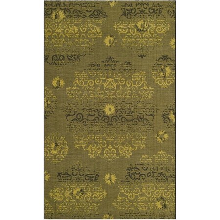 Safavieh 4 x 6 ft. Rectangle Contemporary Palazzo Black and Green Area Rug PAL129-56C10-4
